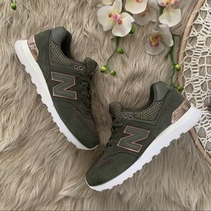 green and gold new balance